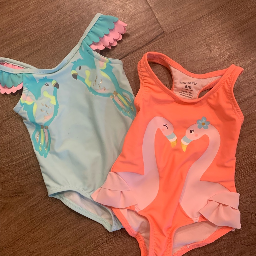 Baby Girl Swimsuits Size 6 Months
